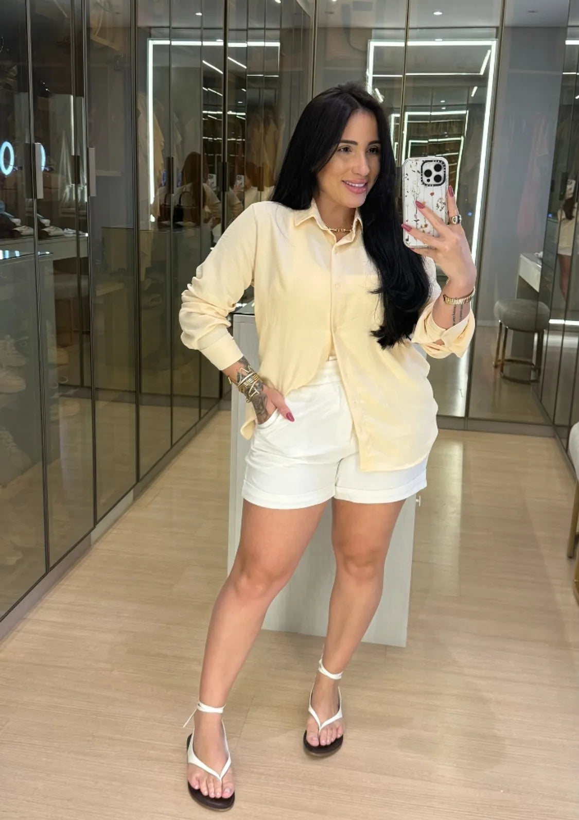CAMISA MANGA-LONGA AMARELO BEBE