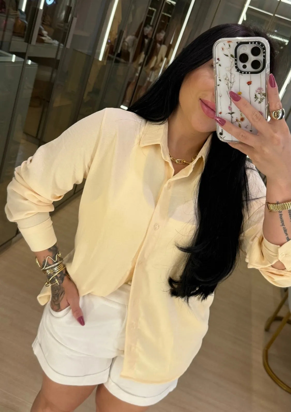 CAMISA MANGA-LONGA AMARELO BEBE