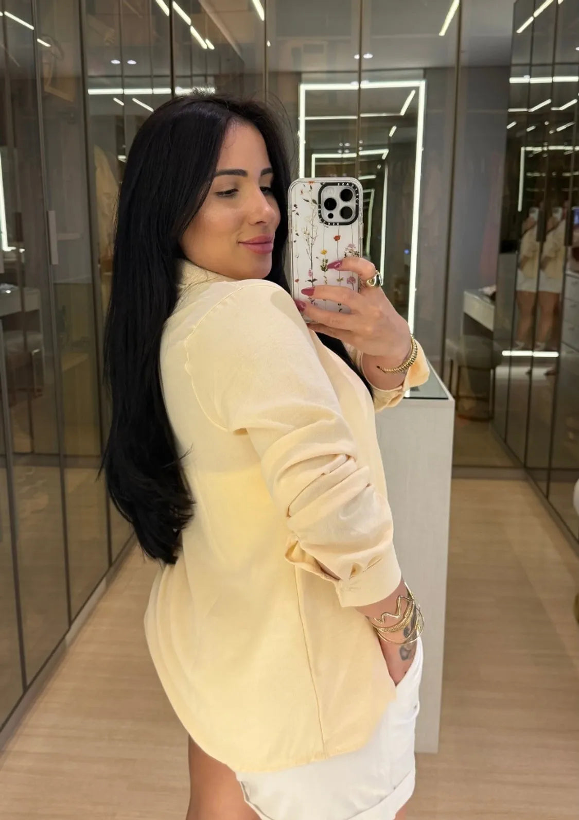 CAMISA MANGA-LONGA AMARELO BEBE
