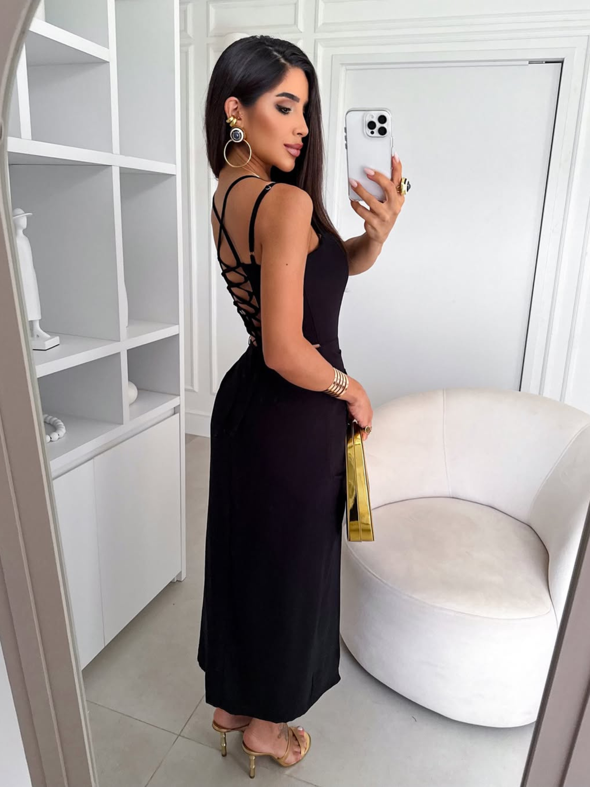 VESTIDO MARGARIDA PRETO