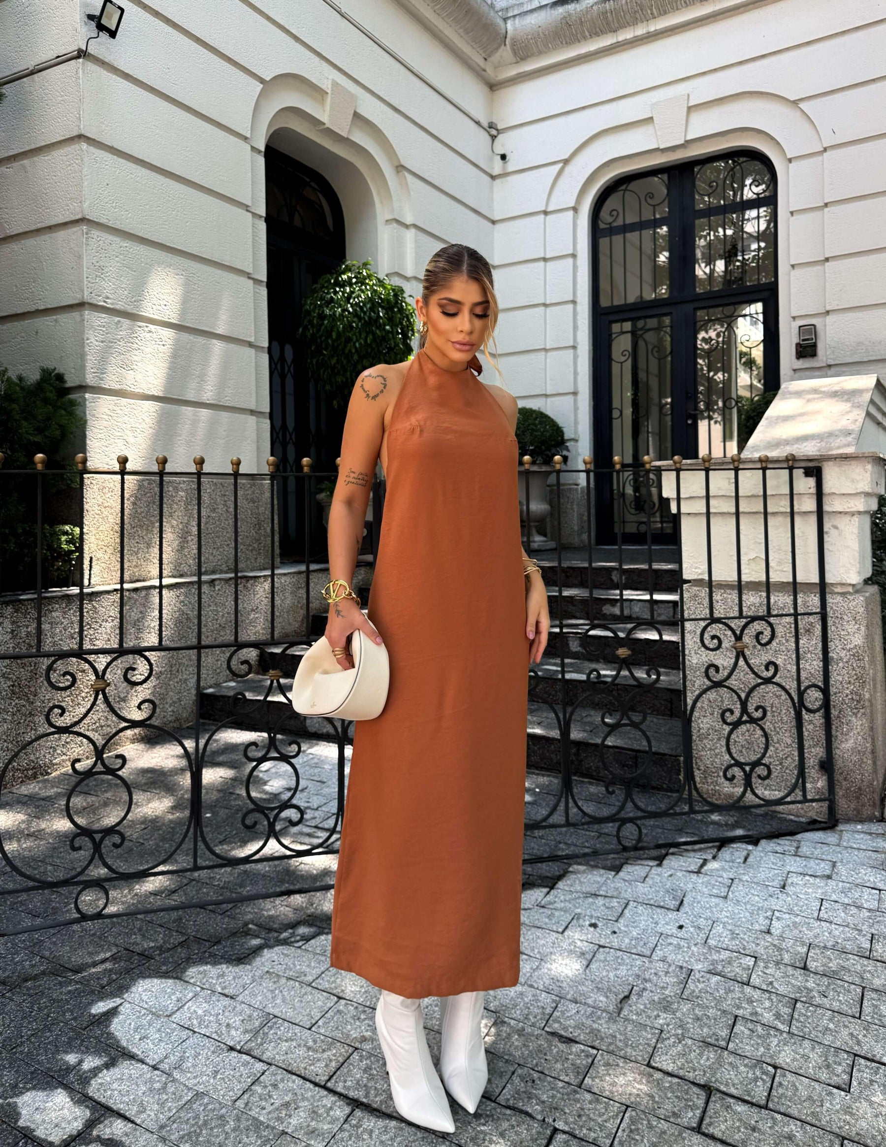 Vestido AYLA TELHA