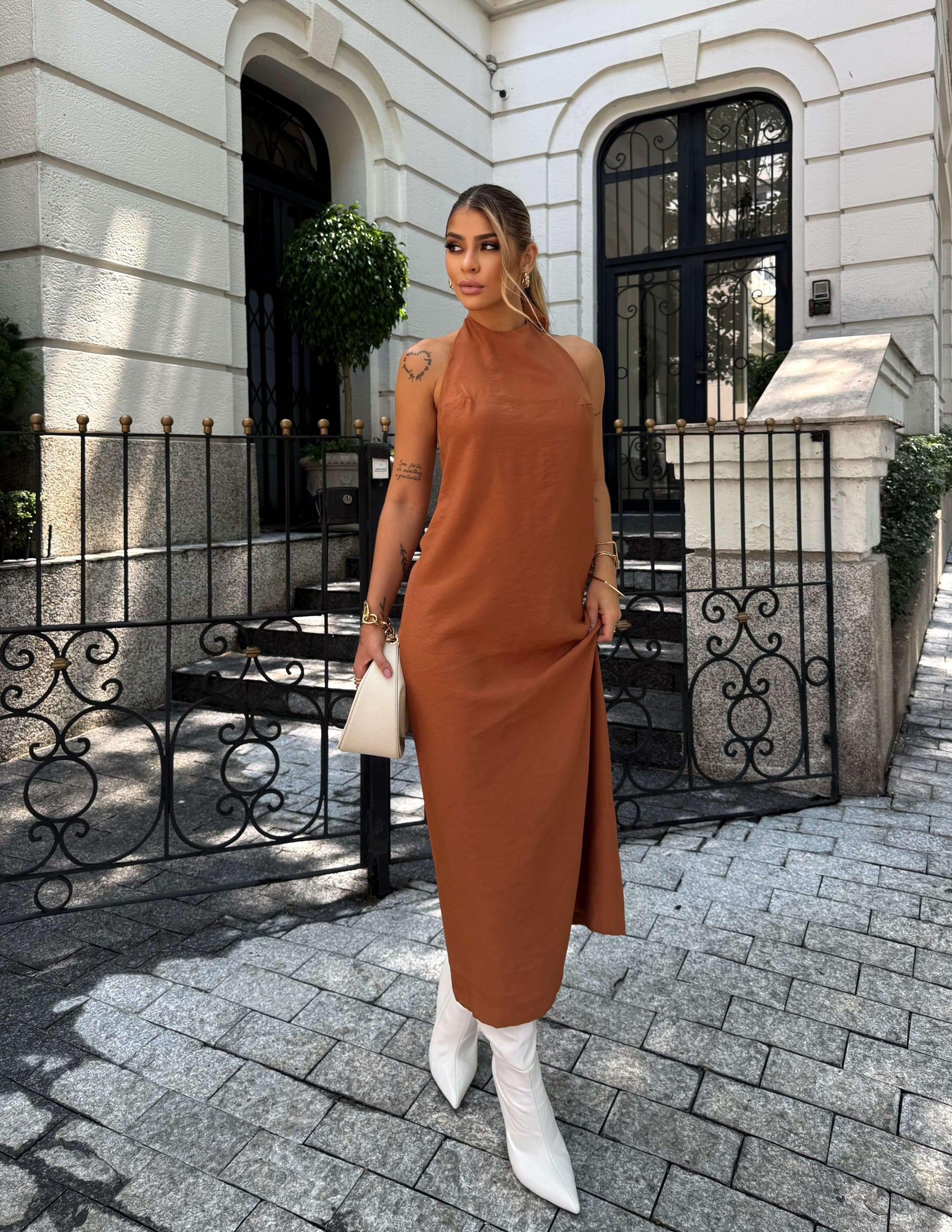 Vestido AYLA TELHA