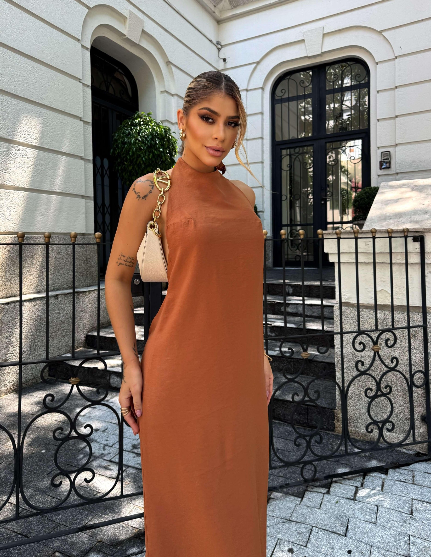 Vestido AYLA TELHA