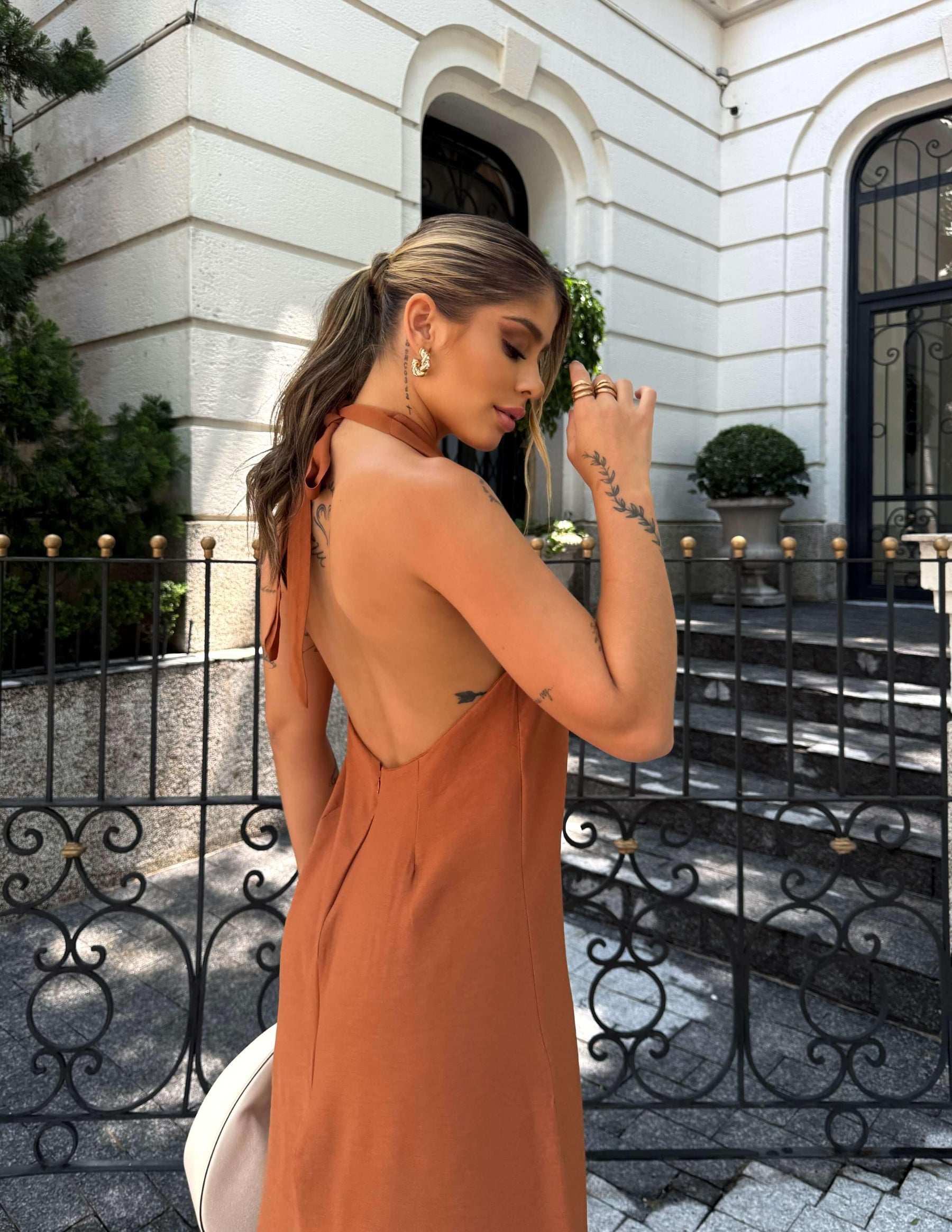 Vestido AYLA TELHA