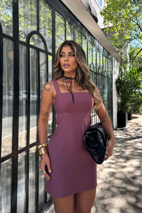 Vestido Monaco uva