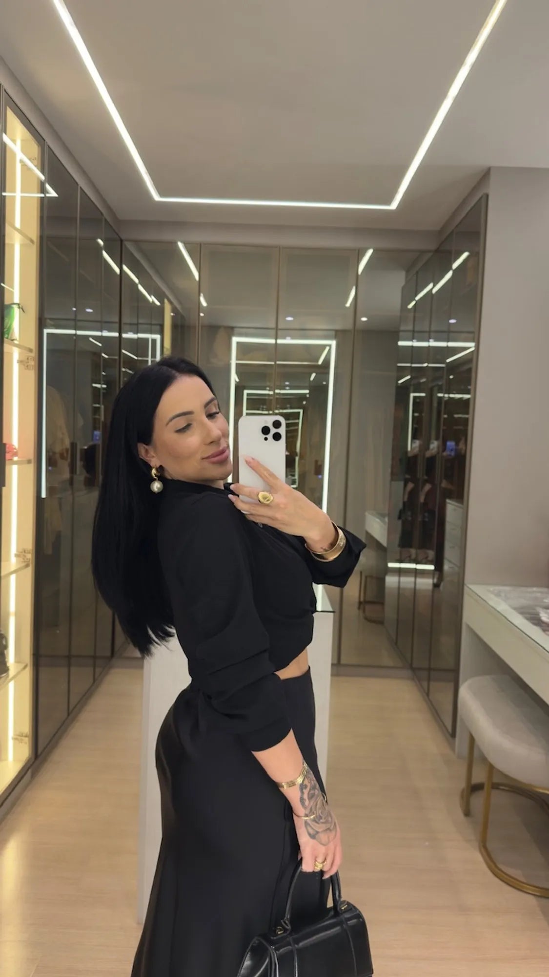 CAMISA MANGA-LONGA PRETO