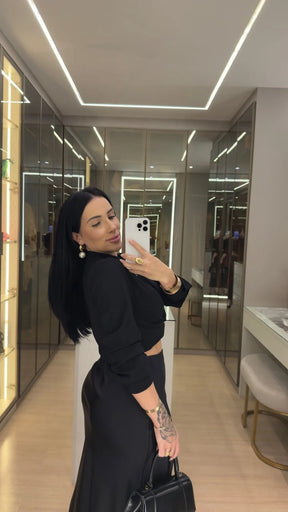 CAMISA MANGA-LONGA PRETO